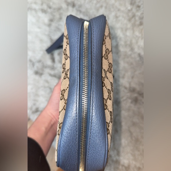 Gucci Blue and Tan Women's Bag - Picture 6 of 11